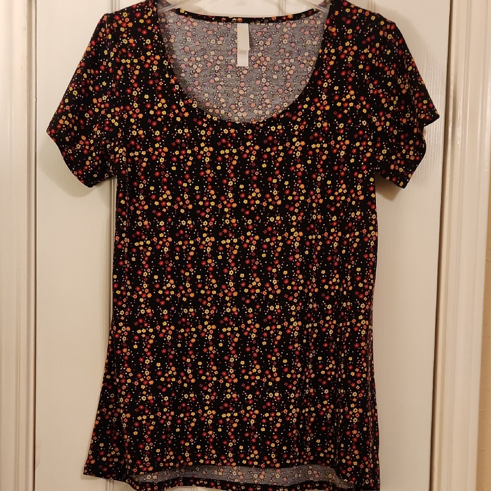 Floral Black Women's Top